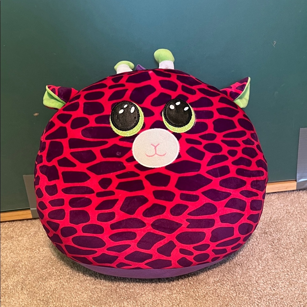 Ty Stuffed Animal with Pink and Purple Pattern